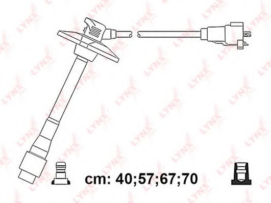 Комплект проводов зажигания LYNXauto SPC7561