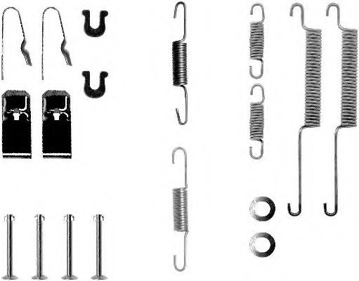 Комплектующие, тормозная колодка HELLA PAGID 8DZ 355 200-081