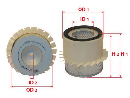 Воздушный фильтр SAKURA  Automotive AS-1033