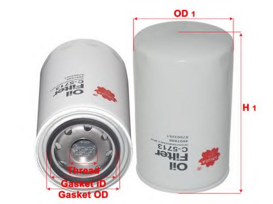 Масляный фильтр SAKURA  Automotive C-5713