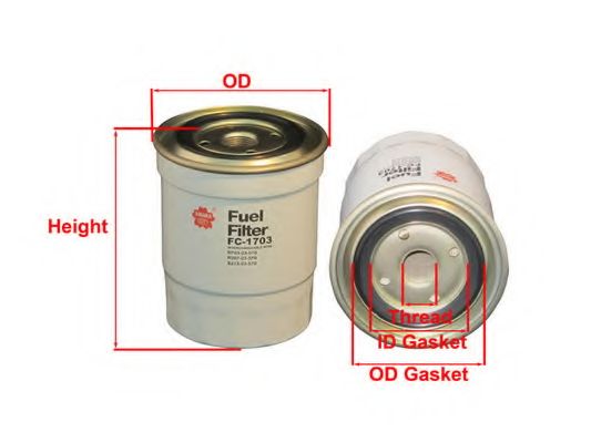 Топливный фильтр SAKURA  Automotive FC-1703