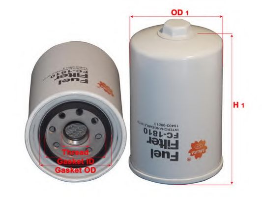 Топливный фильтр SAKURA  Automotive FC-1810