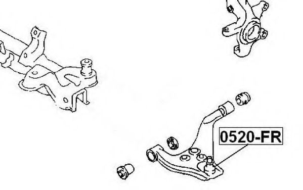 Несущий / направляющий шарнир ASVA 0520-FR