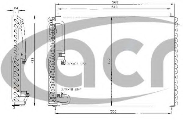 Конденсатор, кондиционер ACR 300314