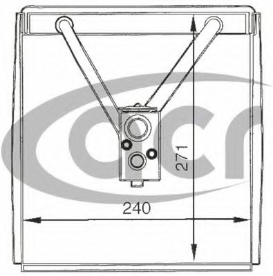 Испаритель, кондиционер 4SEASONS 54604