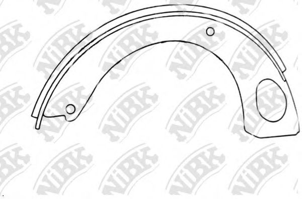 Комплект тормозных колодок, стояночная тормозная система NiBK FN1246
