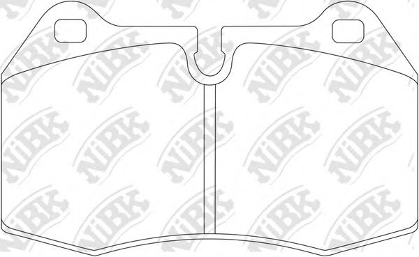 Комплект тормозных колодок, дисковый тормоз NiBK PN0165