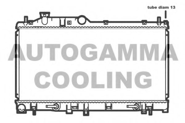 Радиатор, охлаждение двигателя AUTOGAMMA 107025