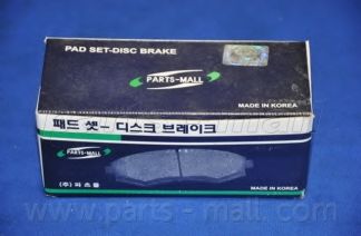 Комплект тормозных колодок, дисковый тормоз PARTS-MALL PKB-025