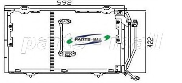 Конденсатор, кондиционер PARTS-MALL PXNCR-005