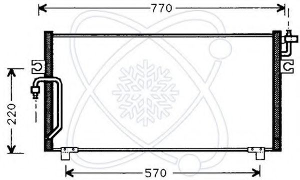 Конденсатор, кондиционер ELECTRO AUTO 30W0003