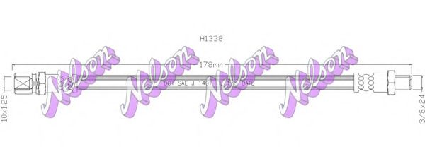 Тормозной шланг Brovex-Nelson H1338