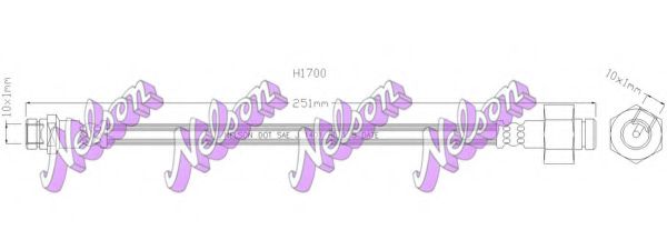 Тормозной шланг Brovex-Nelson H1700
