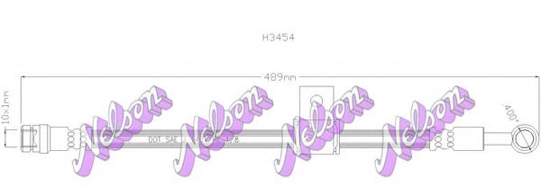 Тормозной шланг Brovex-Nelson H3454