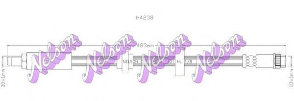 Тормозной шланг Brovex-Nelson H4238