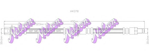 Тормозной шланг Brovex-Nelson H4378