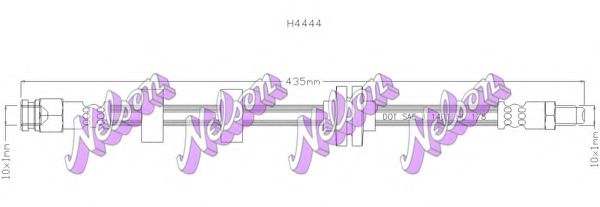 Тормозной шланг Brovex-Nelson H4444