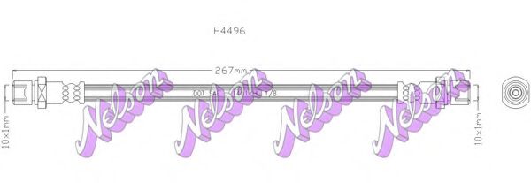 Тормозной шланг Brovex-Nelson H4496