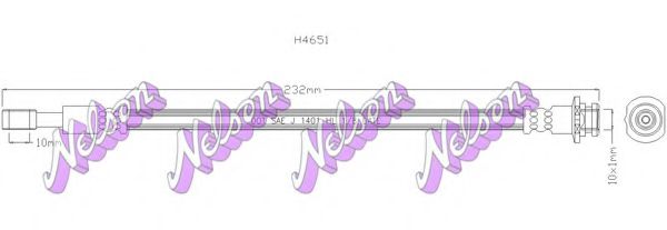 Тормозной шланг Brovex-Nelson H4651