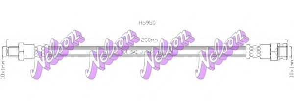 Тормозной шланг Brovex-Nelson H5950