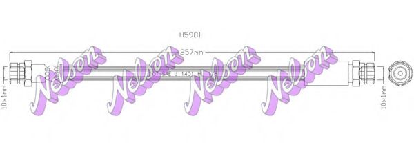 Тормозной шланг Brovex-Nelson H5981