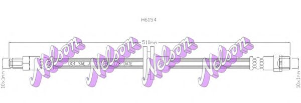 Тормозной шланг Brovex-Nelson H6154