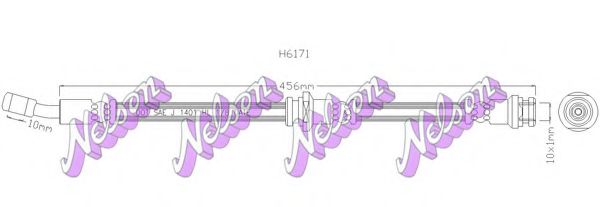 Тормозной шланг Brovex-Nelson H6171