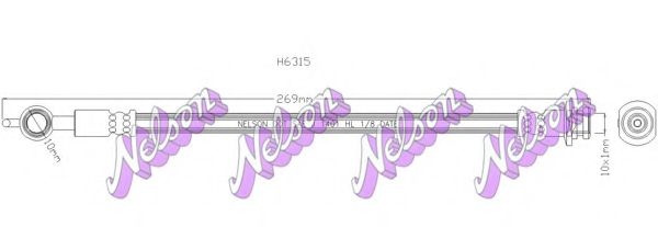 Тормозной шланг Brovex-Nelson H6315