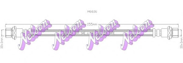 Тормозной шланг Brovex-Nelson H6616
