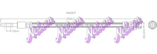 Тормозной шланг Brovex-Nelson H6669