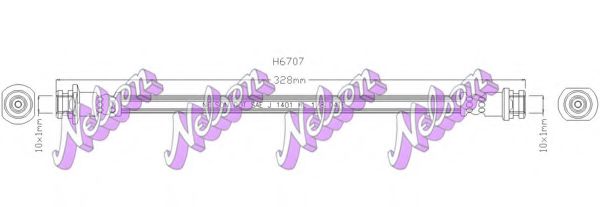 Тормозной шланг Brovex-Nelson H6707