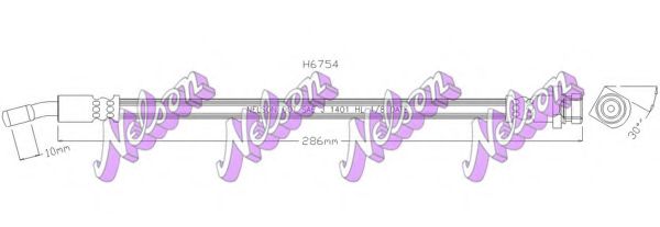 Тормозной шланг Brovex-Nelson H6754