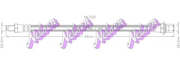 Тормозной шланг Brovex-Nelson H6765