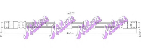 Тормозной шланг Brovex-Nelson H6877