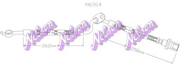 Тормозной шланг Brovex-Nelson H6914