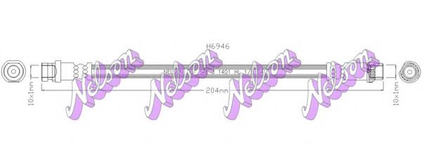 Тормозной шланг Brovex-Nelson H6946