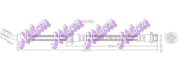 Тормозной шланг Brovex-Nelson H6992