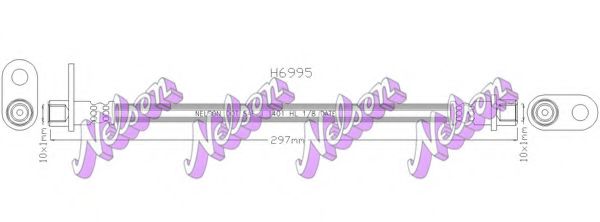 Тормозной шланг Brovex-Nelson H6995
