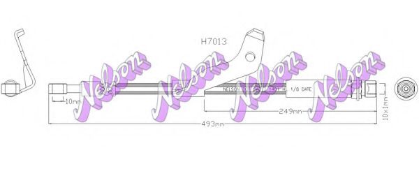 Тормозной шланг Brovex-Nelson H7013