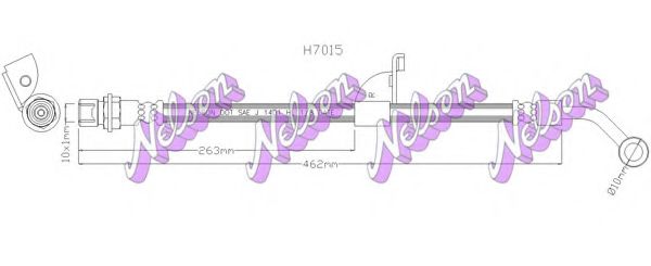 Тормозной шланг Brovex-Nelson H7015