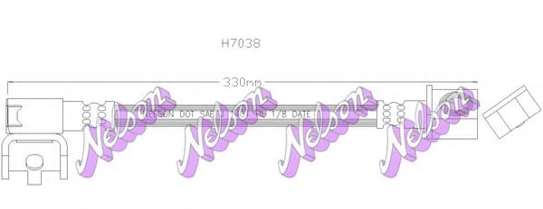 Тормозной шланг Brovex-Nelson H7038