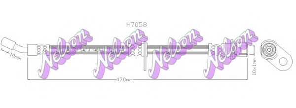 Тормозной шланг Brovex-Nelson H7058