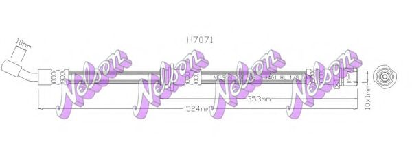 Тормозной шланг Brovex-Nelson H7071