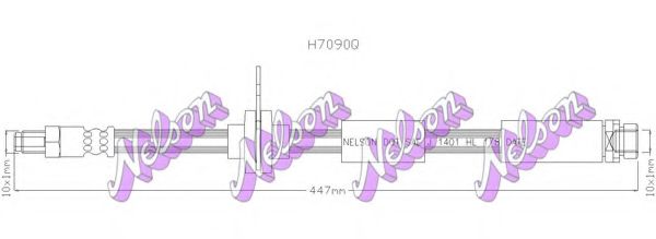 Тормозной шланг Brovex-Nelson H7090Q