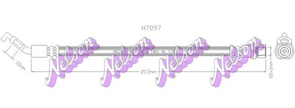 Тормозной шланг Brovex-Nelson H7097
