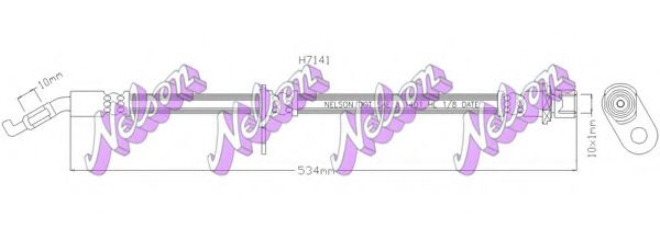 Тормозной шланг Brovex-Nelson H7141