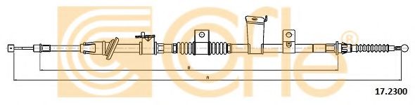 Трос, стояночная тормозная система COFLE 17.2300