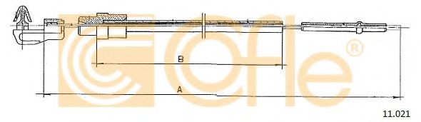 Тросик газа COFLE 11021