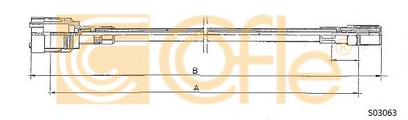 Тросик спидометра COFLE S03063