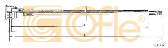 Тросик спидометра COFLE S31002